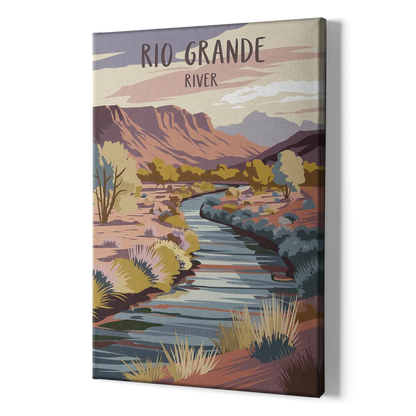 Albuquerque Rio Grande Views - Canvas Print Art Sides