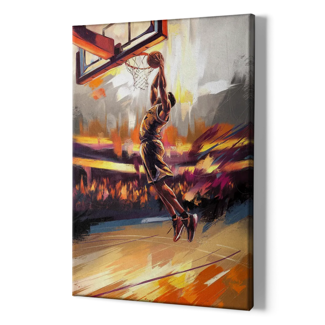 Irvine Basketball Spirit - Canvas Print Art Sides