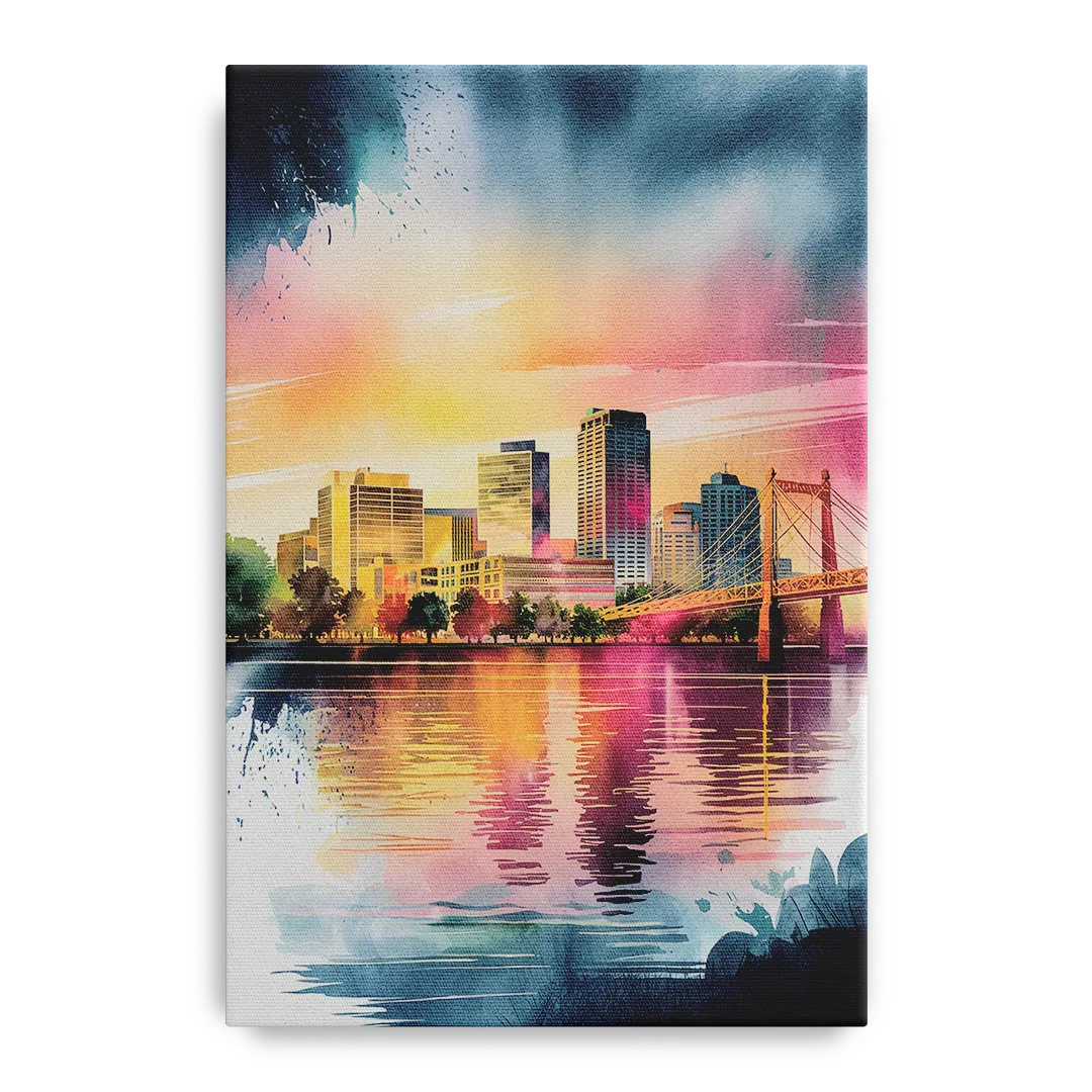Milwaukee Cityscape Beauty - Canvas Wall Art