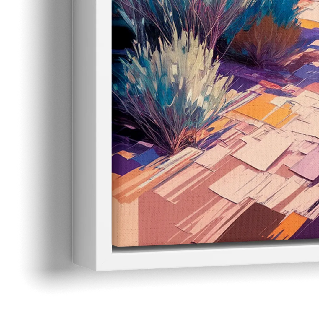 Henderson Desert Bloom - Close-Up White Frame Canvas