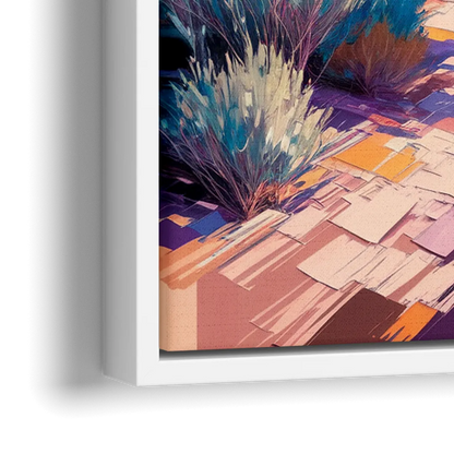 Henderson Desert Bloom - Close-Up White Frame Canvas