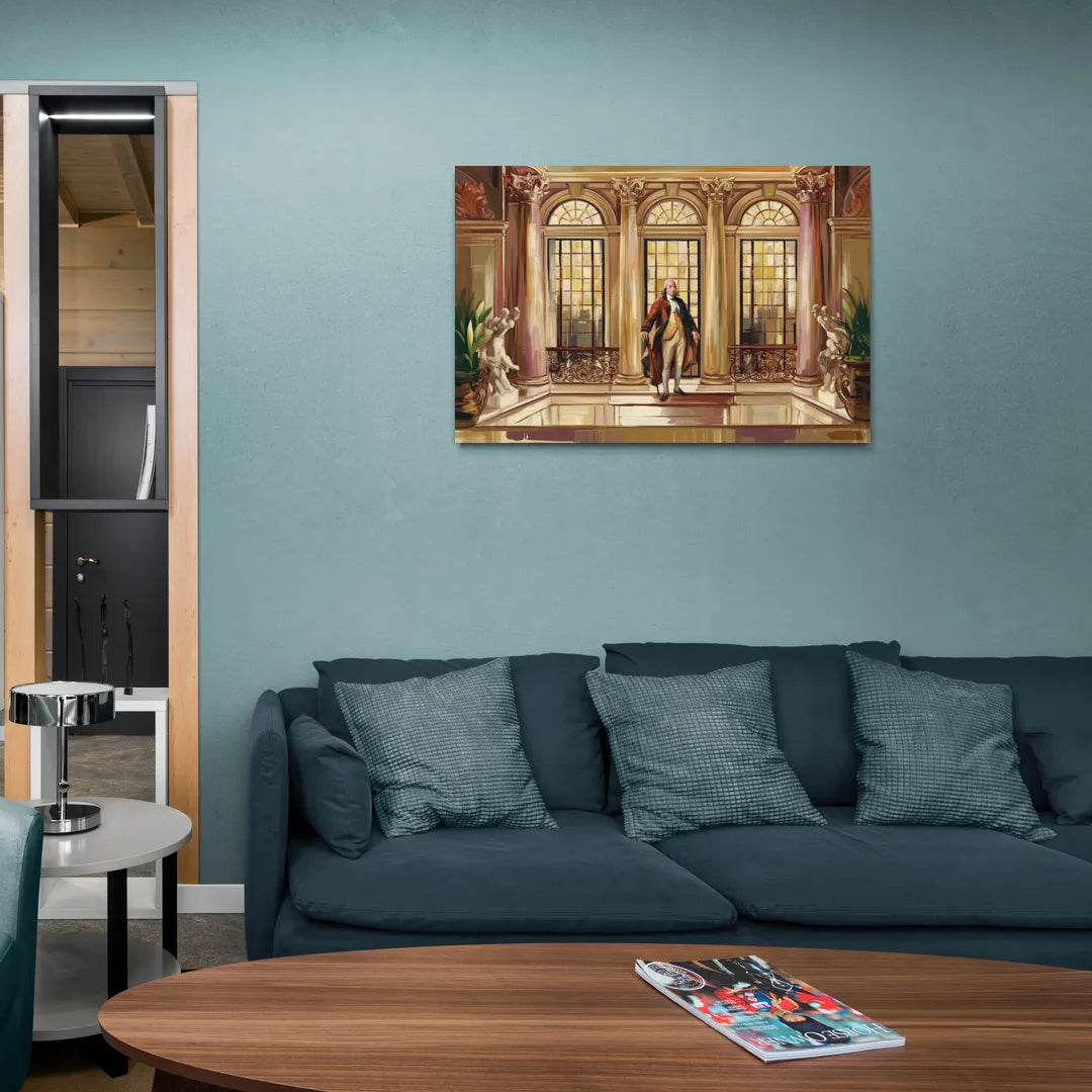 Franklin Architectural Beauty - Canvas Wall Art Living Room