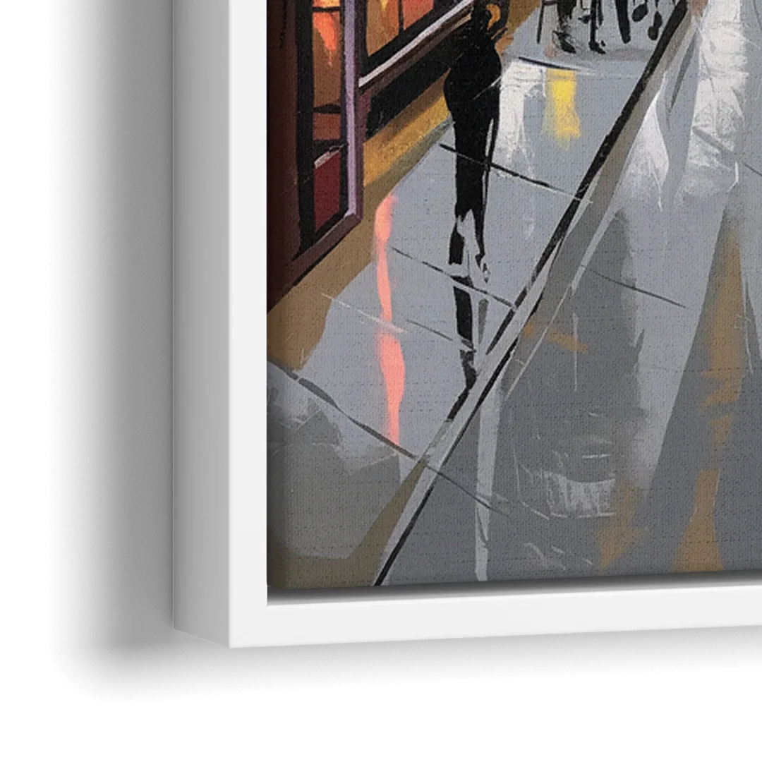 San Francisco Mission District Vibes - Close-Up White Frame Canvas