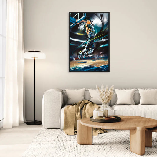 Memphis Grizzlies Spirit - Living Room Black Frame Canvas