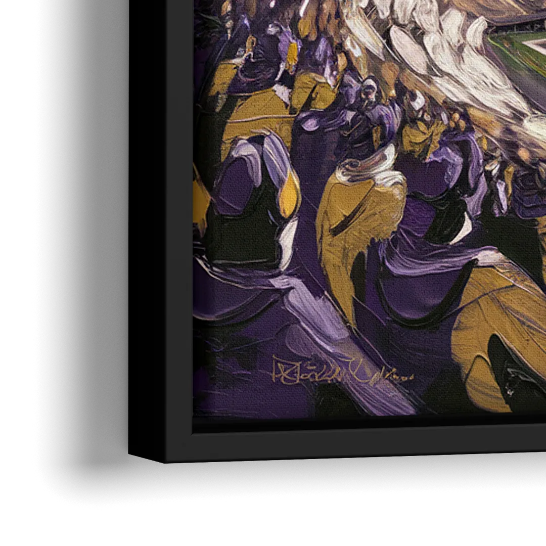 Washington Huskies Spirit - Close-Up Black Frame Canvas