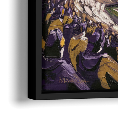 Washington Huskies Spirit - Close-Up Black Frame Canvas
