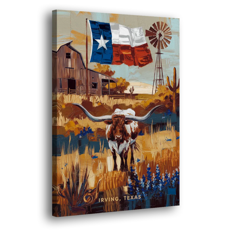 Irving Texas Pride - Canvas Print Art Sides