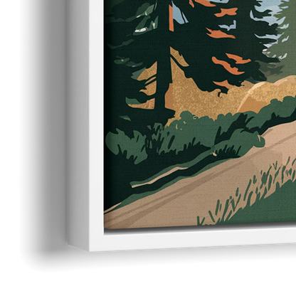 Huntsville Scenic Mountain View - Close-Up White Frame Canvas