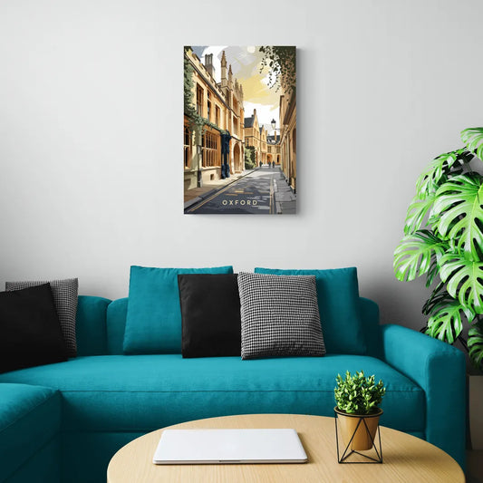 Oxford Historic Streets - Canvas Wall Art Living Room