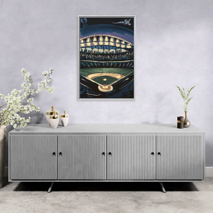 Milwaukee Brewers Celebration - Living Room White Frame Canvas