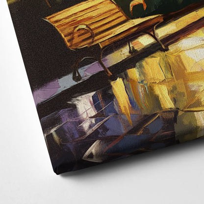 Tulsa Night Lights Canvas Close Up