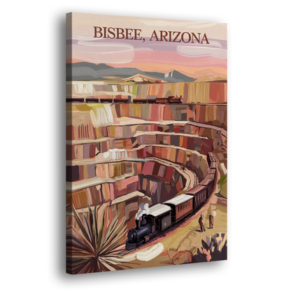 Bisbee Copper Mining Heritage - Canvas Print Art Sides