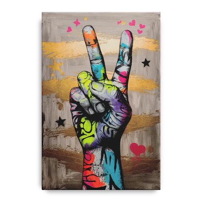Houston Bold Graffiti - Canvas Wall Art