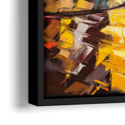 Burlington Urban Street Scenes - Close-Up Black Frame Canvas