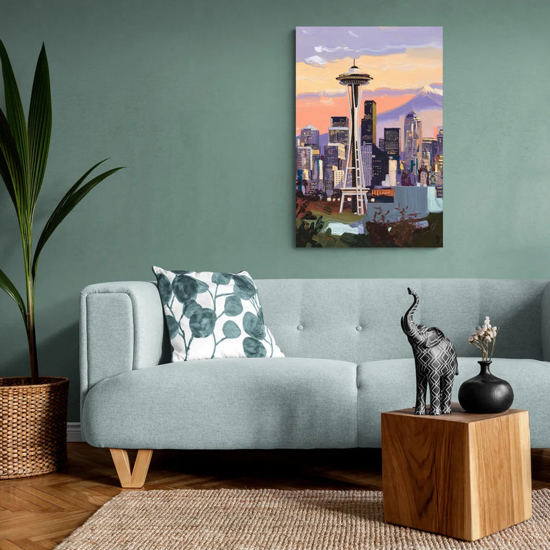 Seattle Skyline from Kerry Park - Canvas Wall Art Living Room
