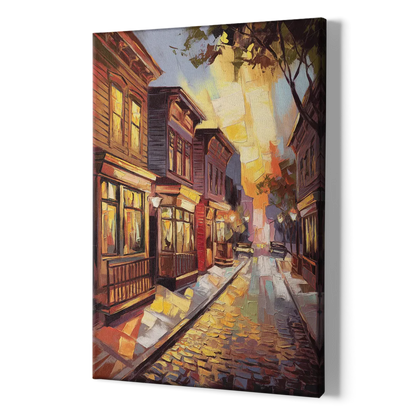 Sacramento Historic Old Town - Canvas Print Art Sides