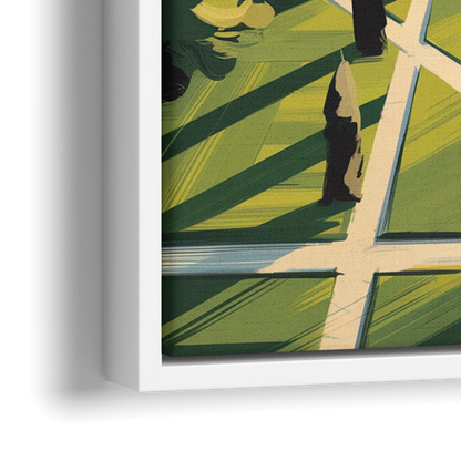 Madison Campus Aerial View - Close-Up White Frame Canvas