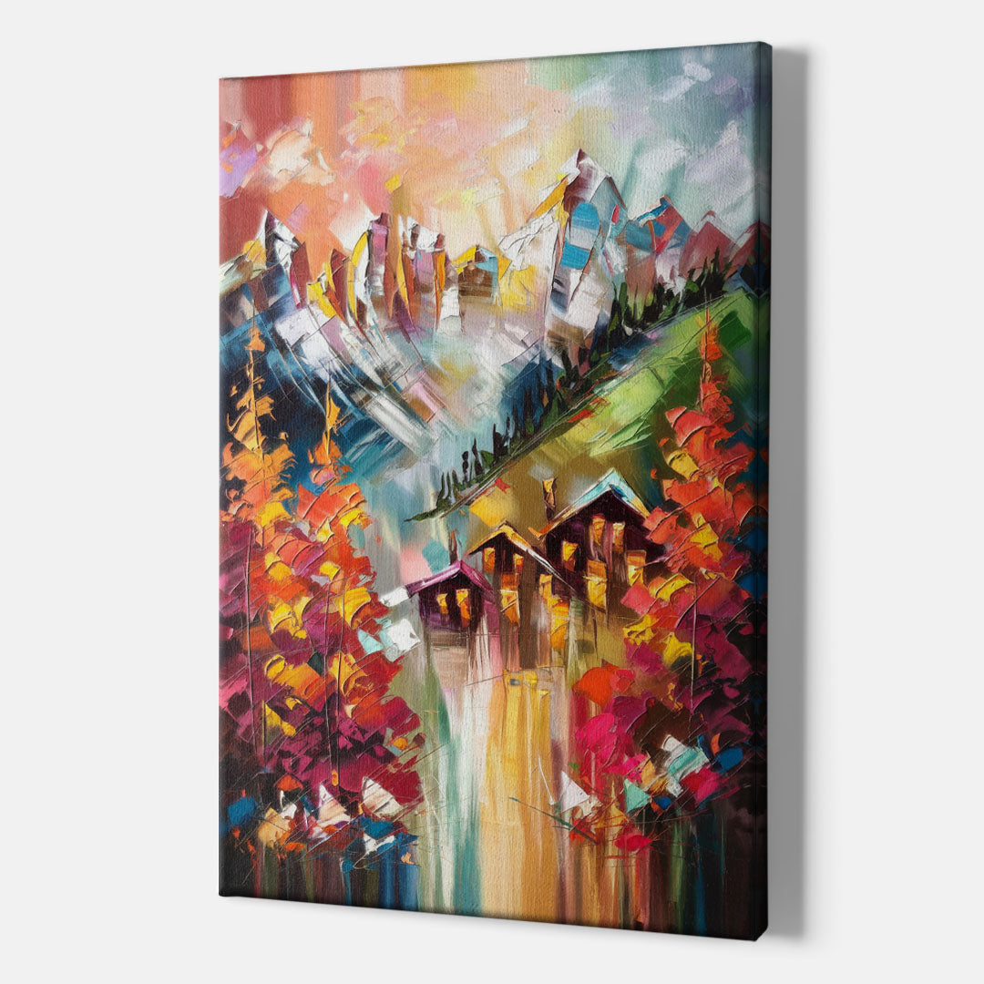Breckenridge Alpine Landscape - Canvas Wall Art Indoor