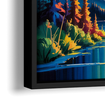 Jasper Starry Sky - Close-Up Black Frame Canvas