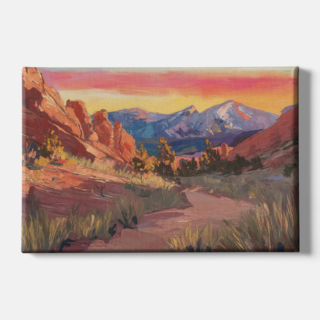 Colorado Springs Scenic Trails - Canvas Wall Art