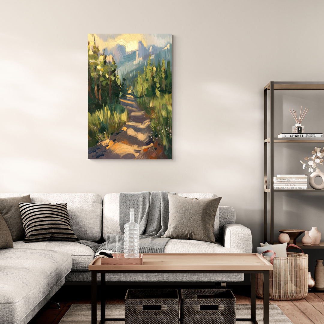 Bozeman Nature Trails - Canvas Wall Art Living Room