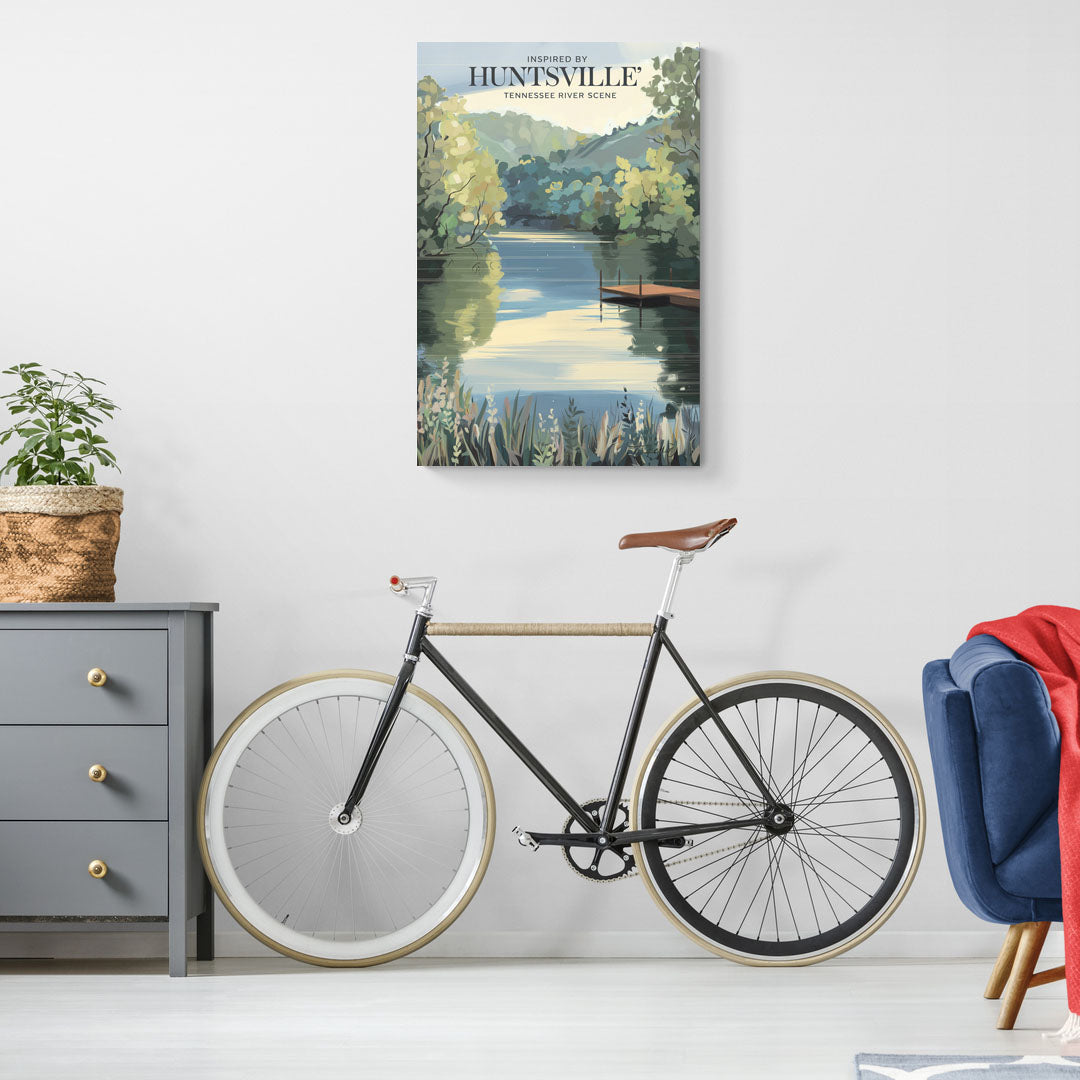 Huntsville Tennessee River Serenity - Canvas Wall Art Living Room