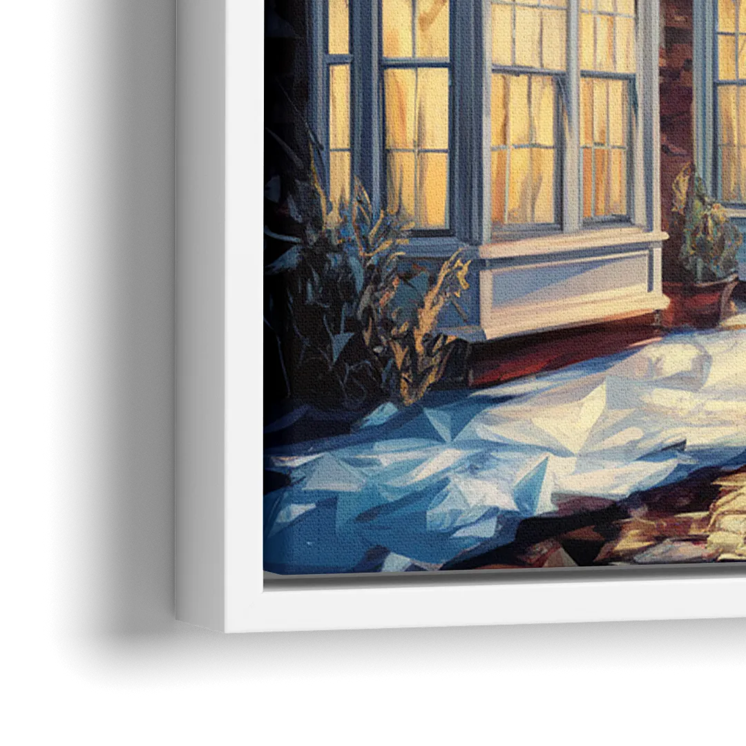 New Hope Historic Downtown - Close-Up White Frame Canvas