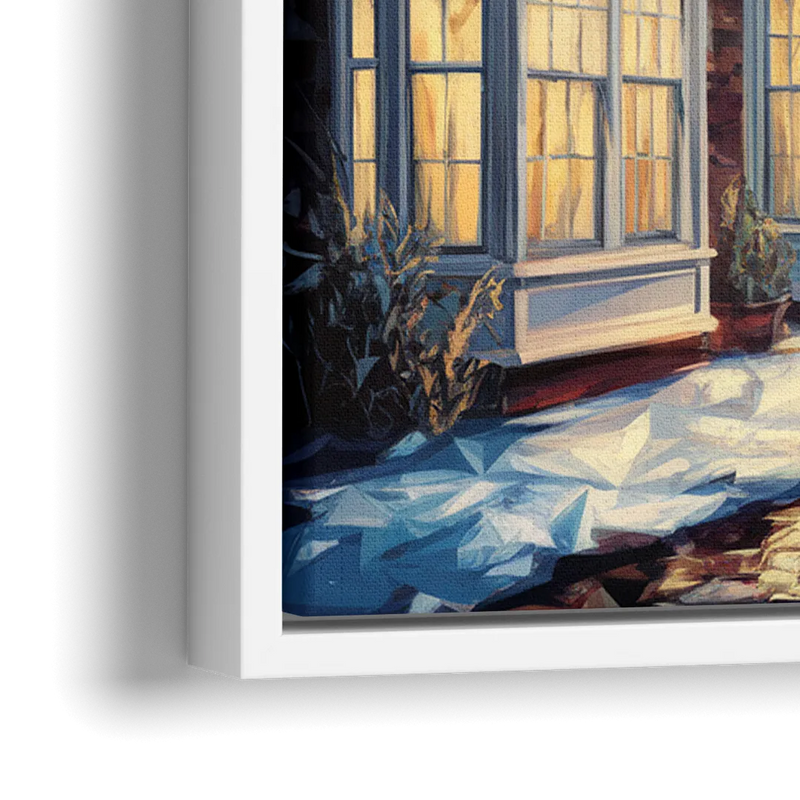 New Hope Historic Downtown - Close-Up White Frame Canvas