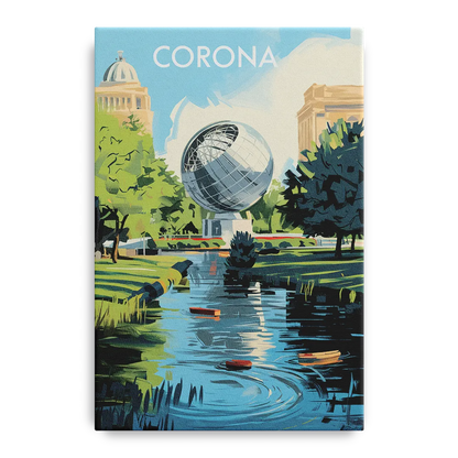 Corona Historic Landmarks - Canvas Wall Art