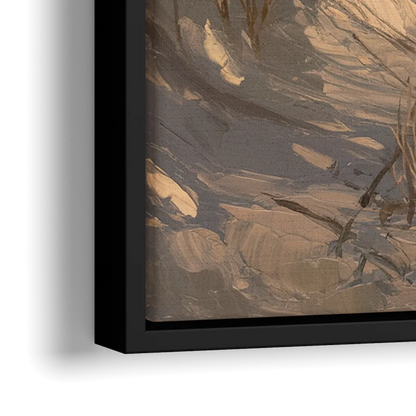 Bandon Pacific Coast - Close-Up Black Frame Canvas