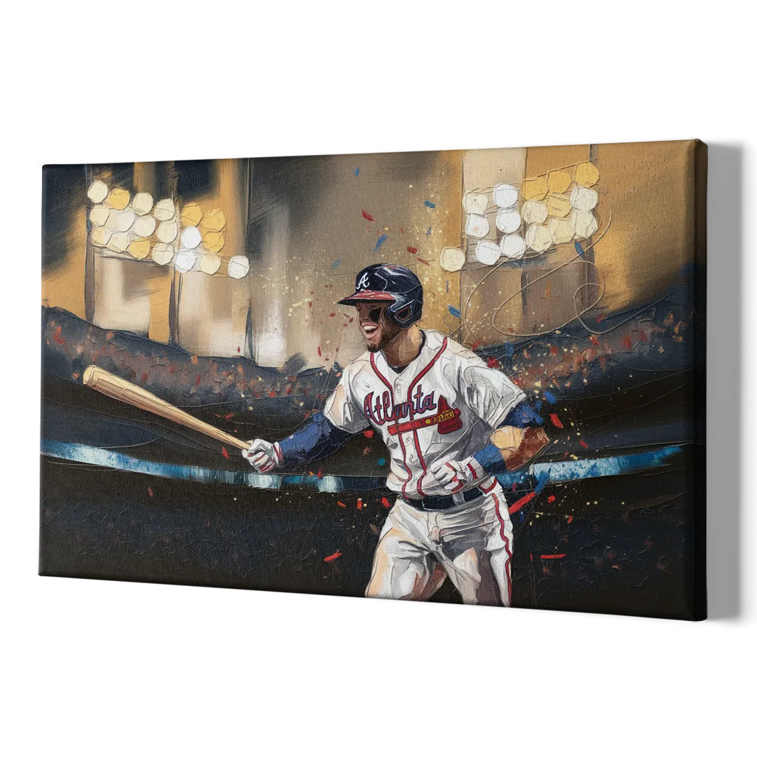 Atlanta Braves World Series Celebration - Canvas Print Art Sides