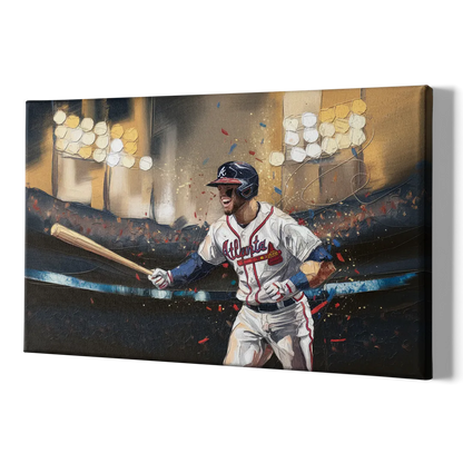 Atlanta Braves World Series Celebration - Canvas Print Art Sides