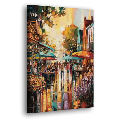 Madison Summer Festival Scene - Canvas Print Art Sides