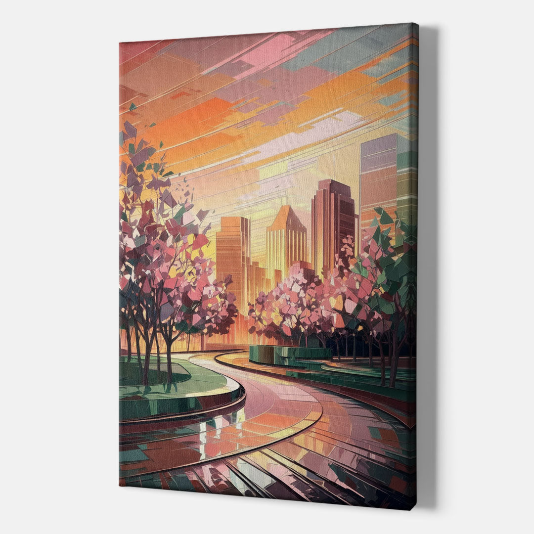Anaheim Cityscape Vibes - Canvas Wall Art Indoor