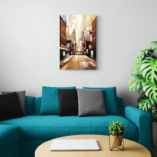 Philadelphia Market Street - Canvas Wall Art Living Room
