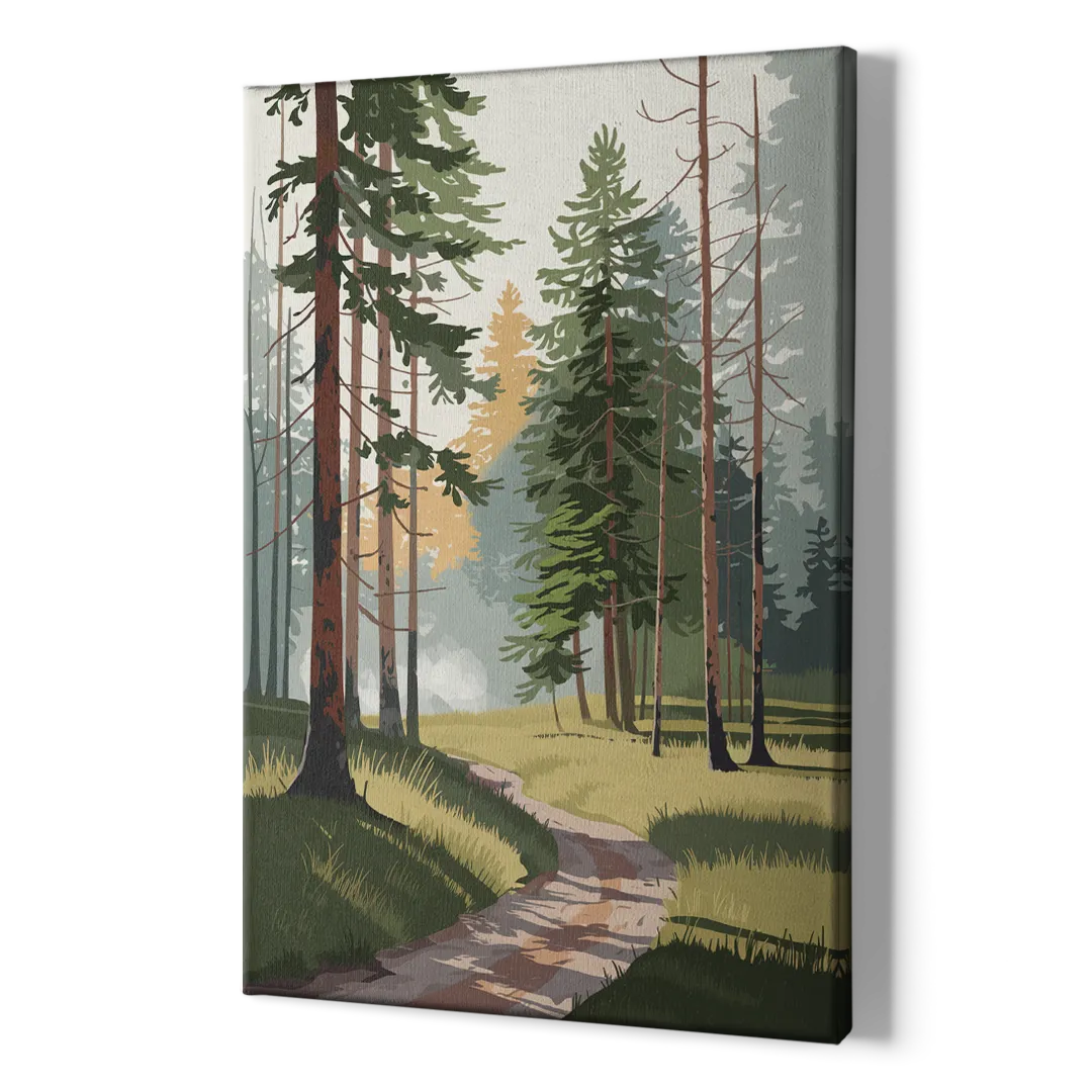 Sitka Forest Serenity - Canvas Print Art Sides