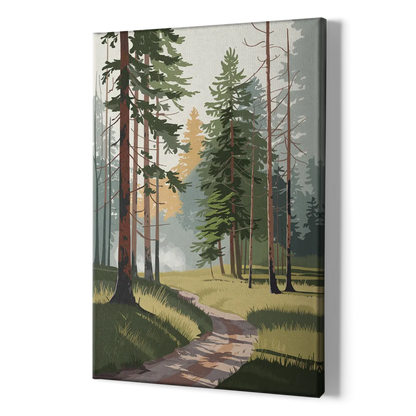 Sitka Forest Serenity - Canvas Print Art Sides