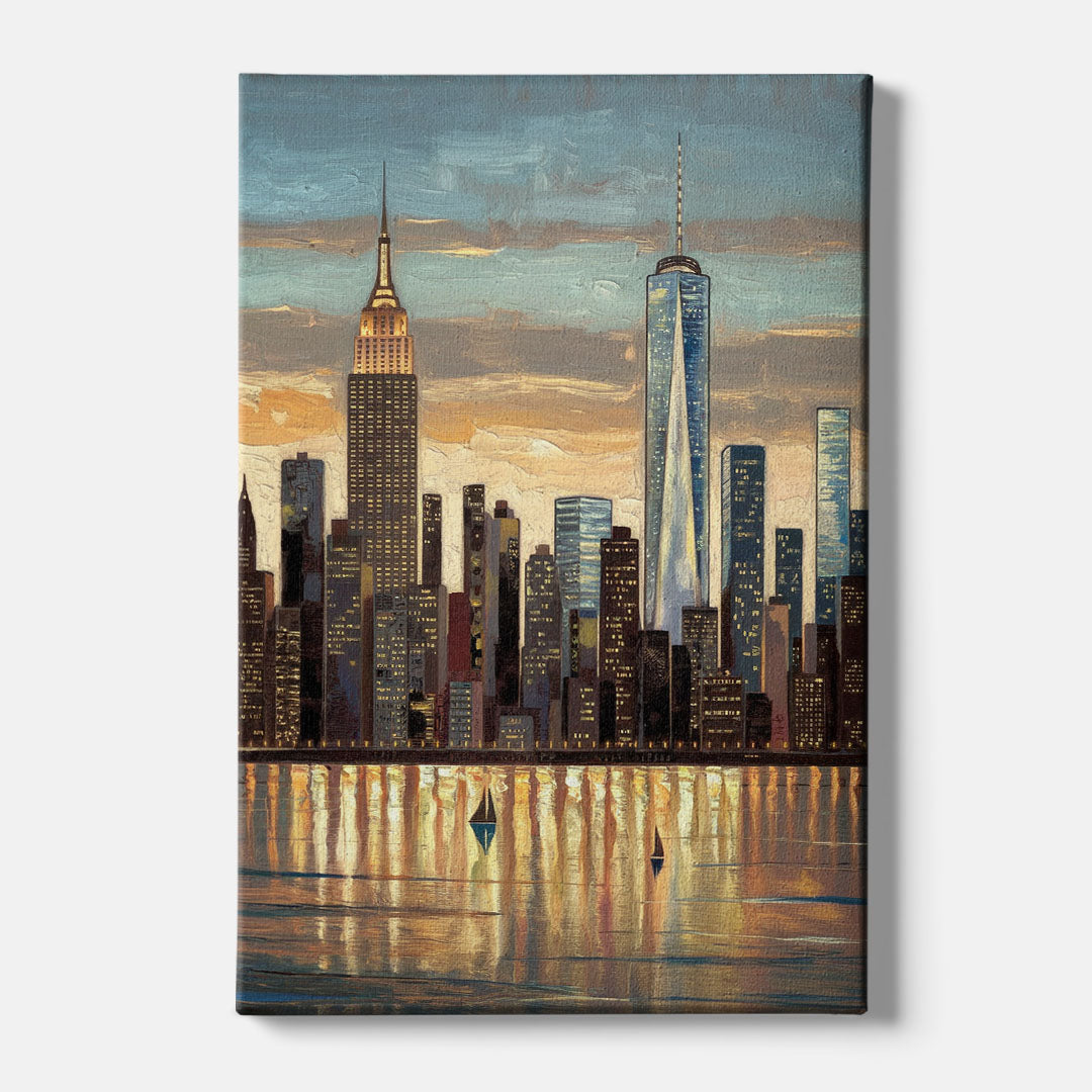 New York City Artistic View - Canvas Wall Art