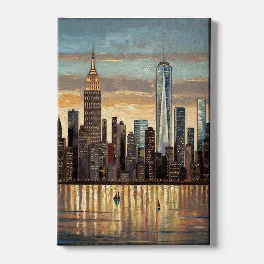 New York City Artistic View - Canvas Wall Art