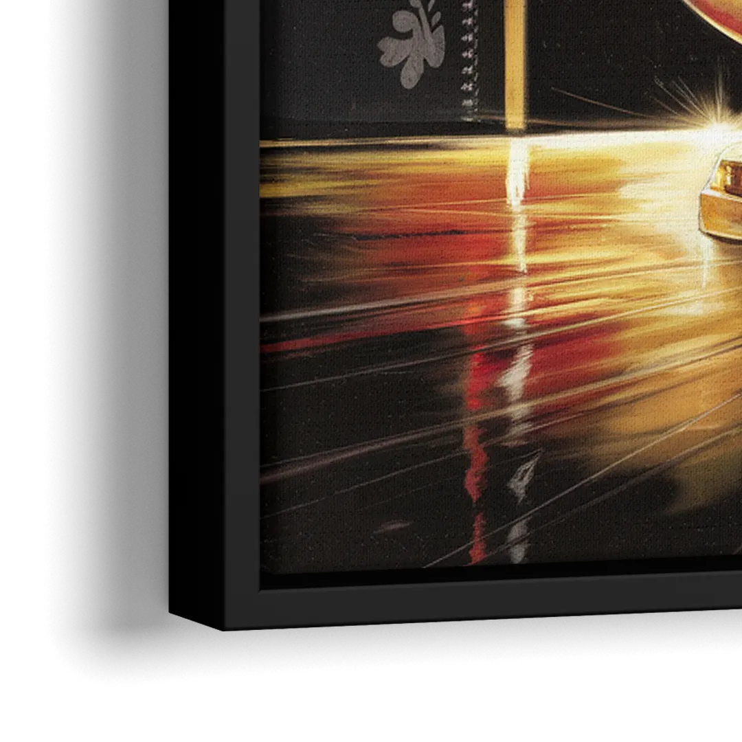 Omaha Cornhusker Spirit - Close-Up Black Frame Canvas