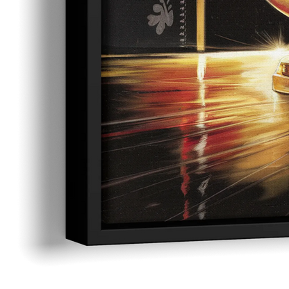 Omaha Cornhusker Spirit - Close-Up Black Frame Canvas