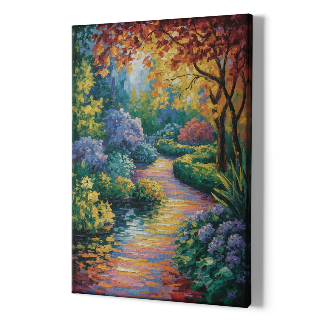 Butchart Gardens Bloom - Canvas Print Art Sides