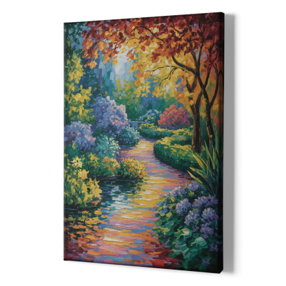 Butchart Gardens Bloom - Canvas Print Art Sides