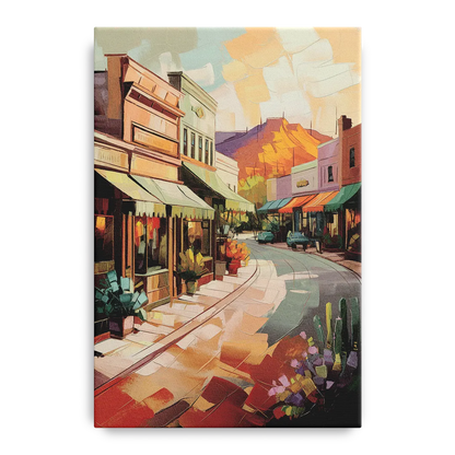 Bisbee Historic Streetscape - Canvas Wall Art