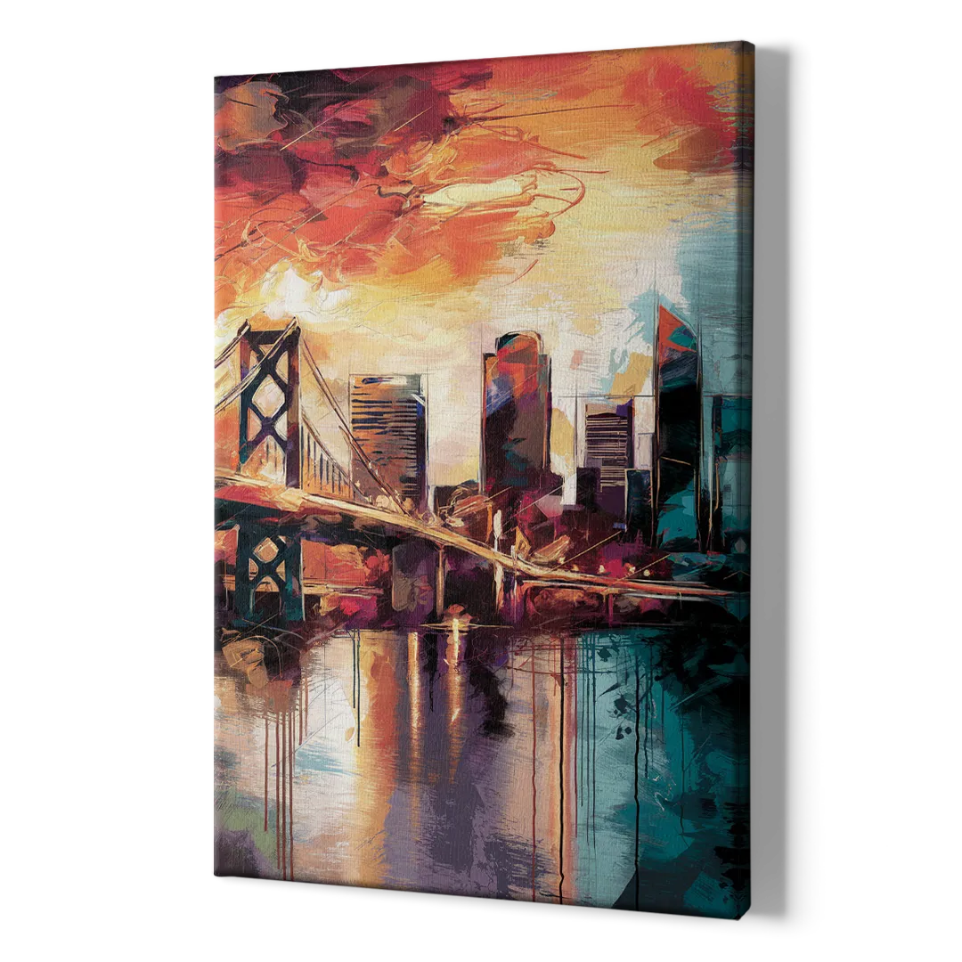 Jacksonville Wall Street Vibes - Canvas Print Art Sides