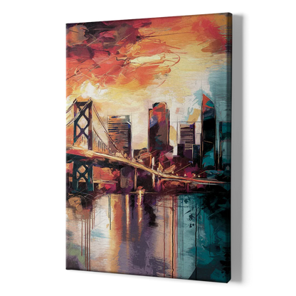 Jacksonville Wall Street Vibes - Canvas Print Art Sides