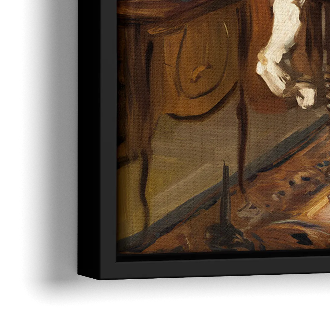 Franklin Historic Charm - Close-Up Black Frame Canvas