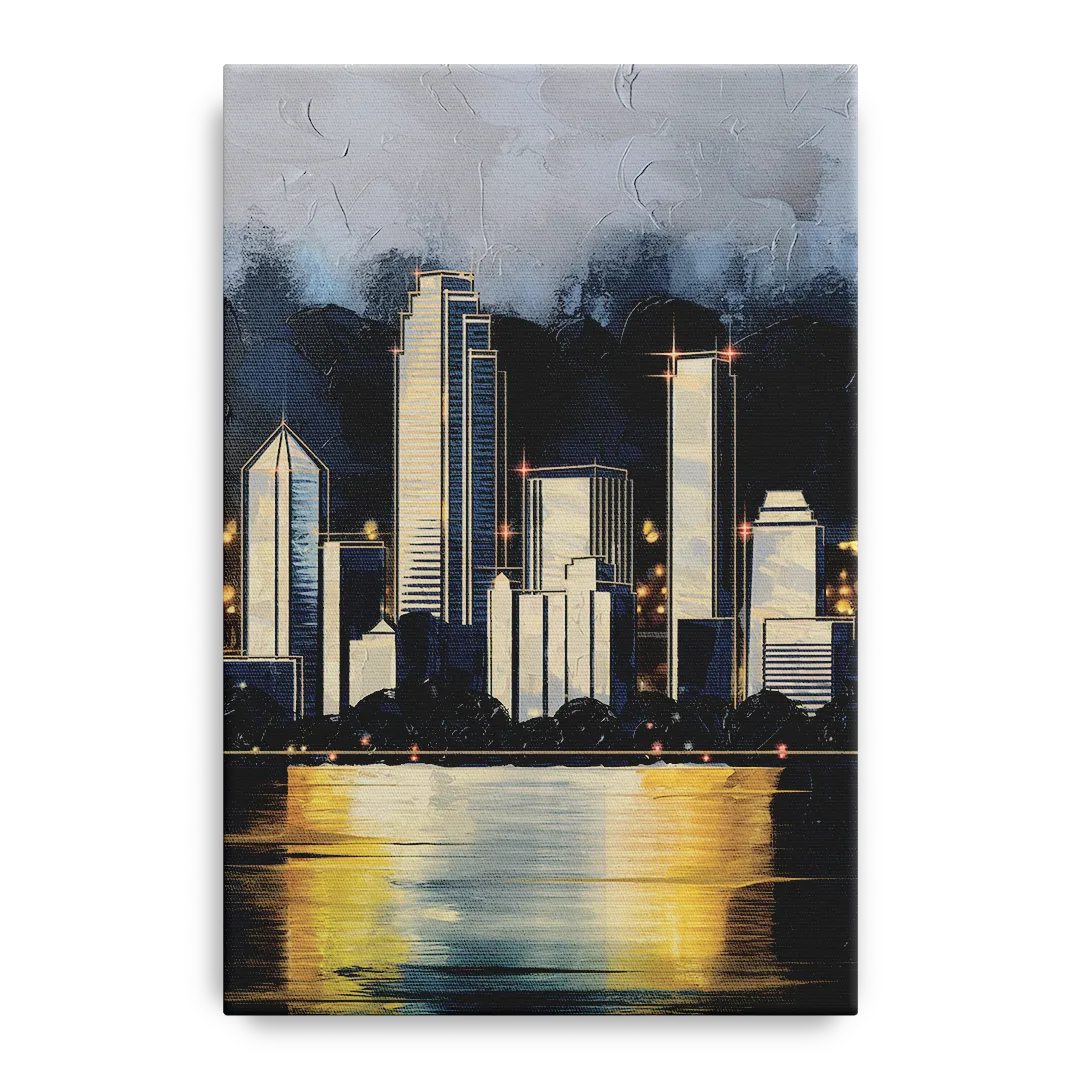 Irving Downtown Skyline - Canvas Wall Art