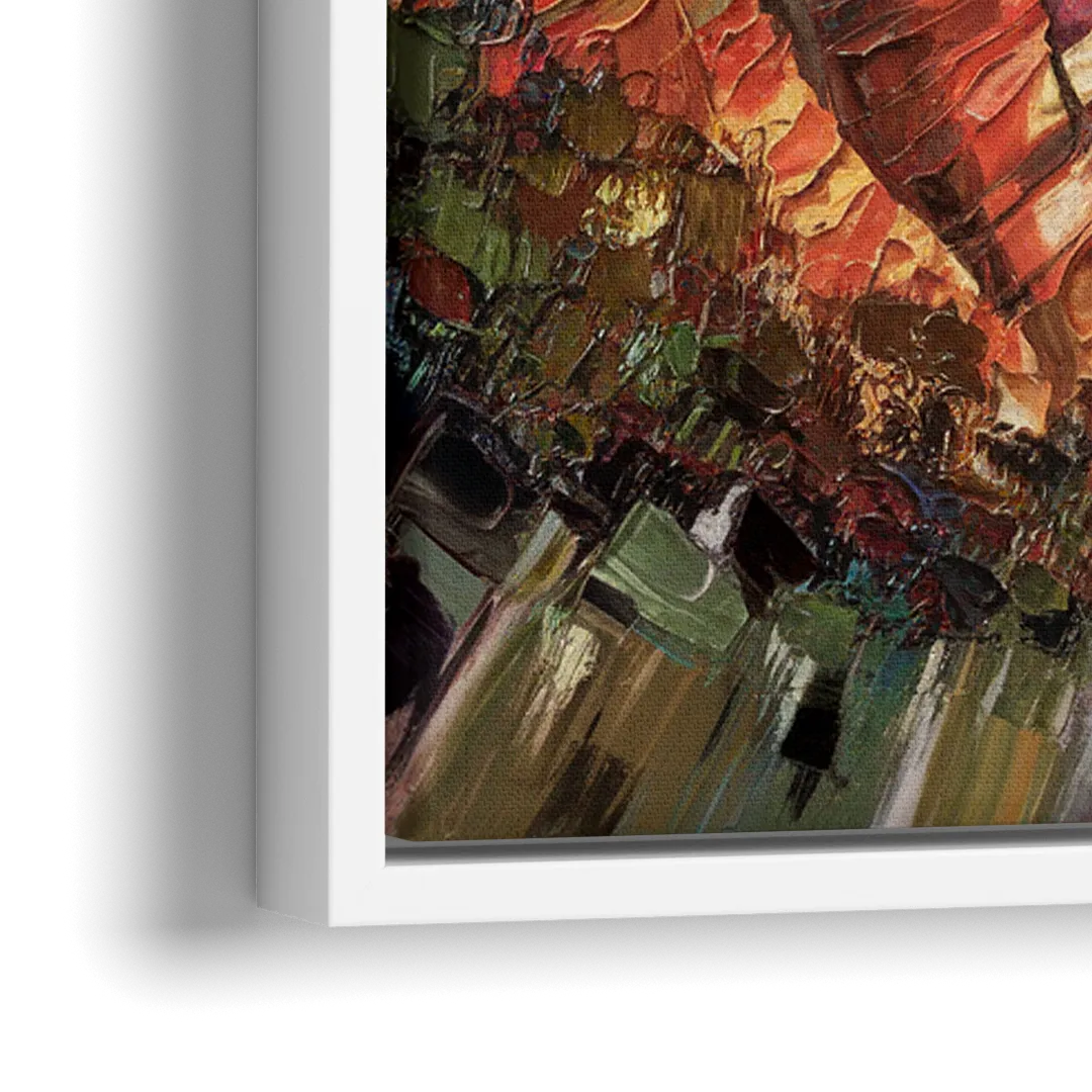 San Diego Sunset Cliffs - Close-Up White Frame Canvas