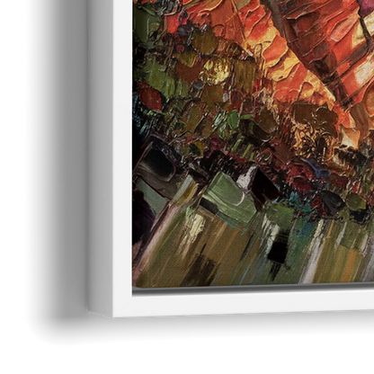 San Diego Sunset Cliffs - Close-Up White Frame Canvas